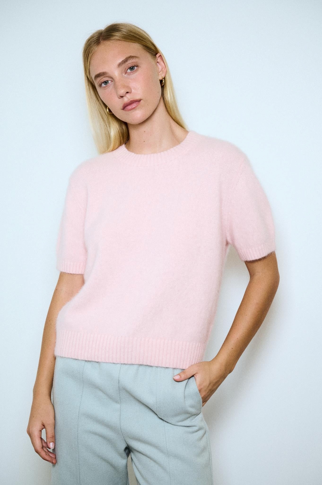 Buy Little Lies - Anna Knit Tee – Pink by Little Lies - at Hamish + Grace