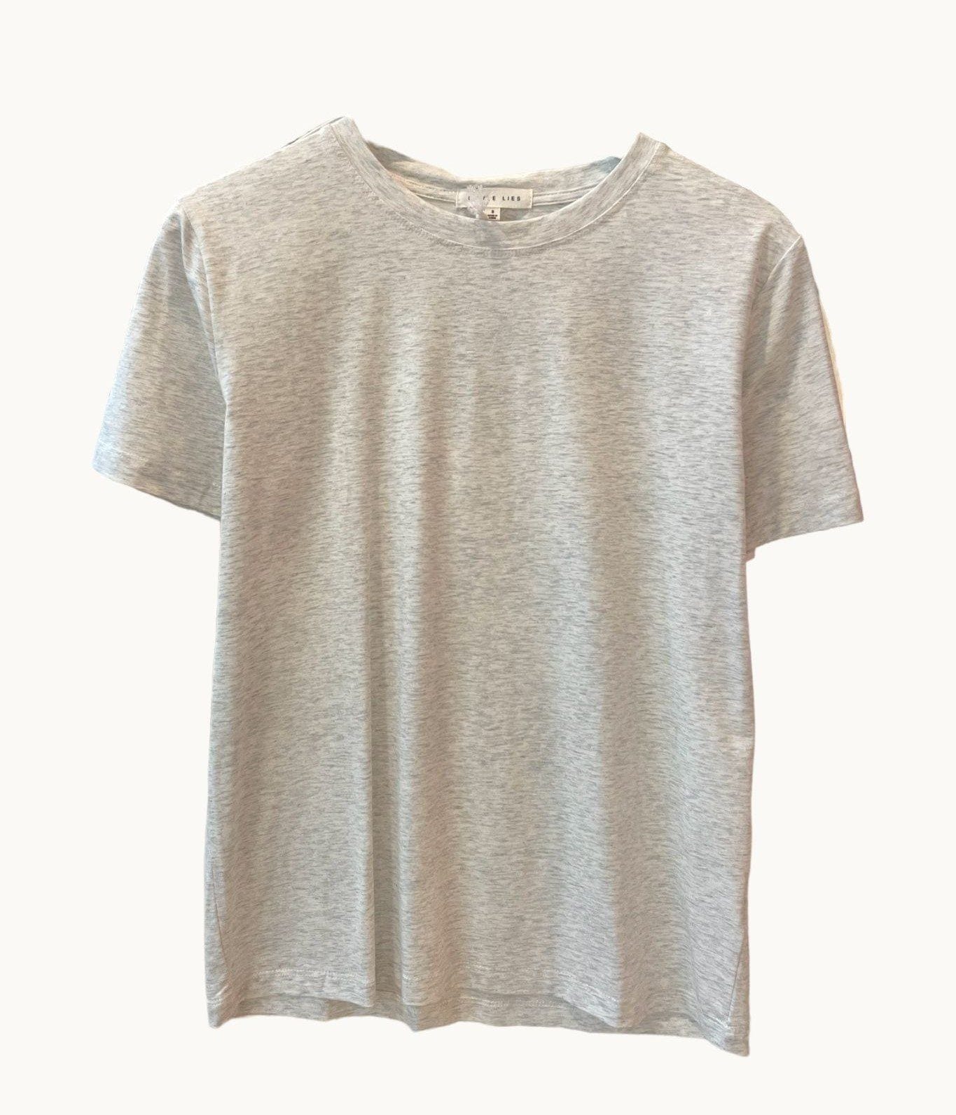 Buy Little Lies - Athens Tee - Grey Marle by Little Lies - at Hamish + Grace