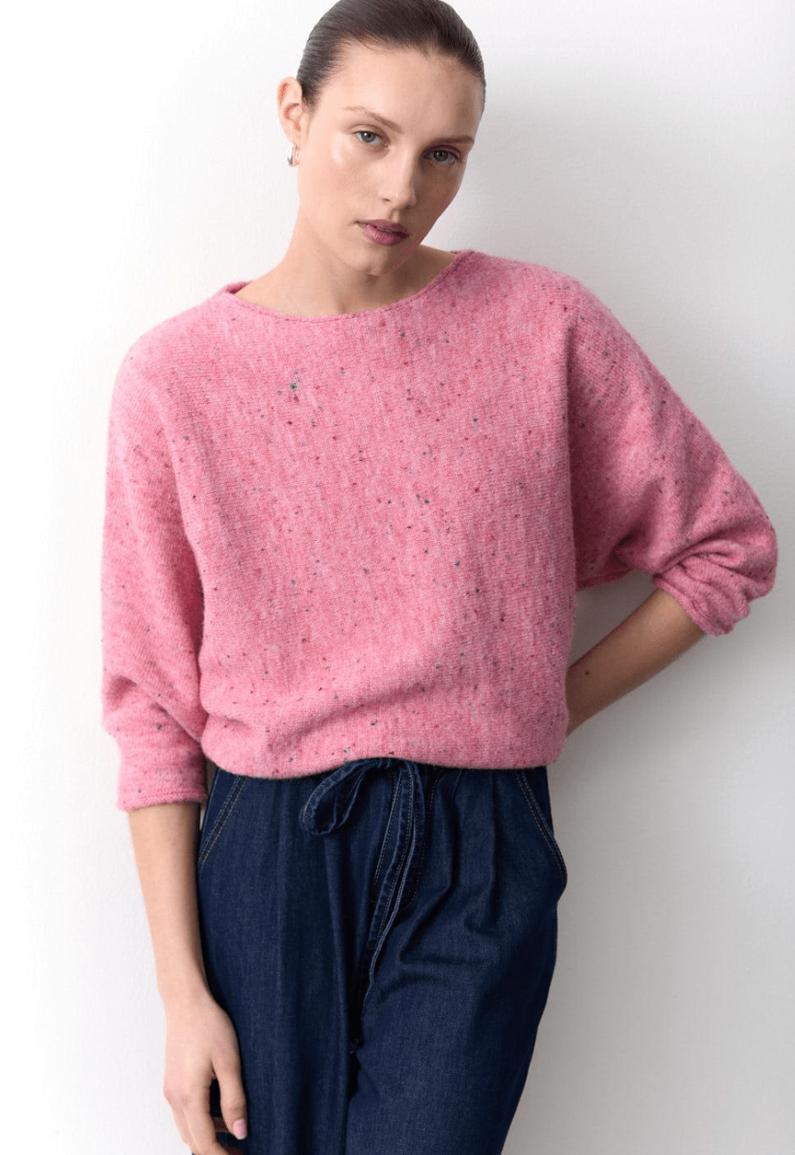 Buy Little Lies - Batwing Speckle Knit - Rose by Little Lies - at Hamish + Grace
