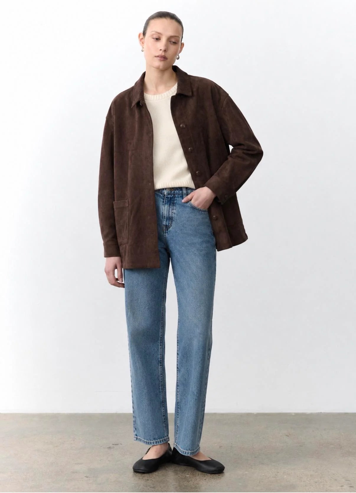 Buy Little Lies - Billie Faux Suede Shacket by Little Lies - at Hamish + Grace