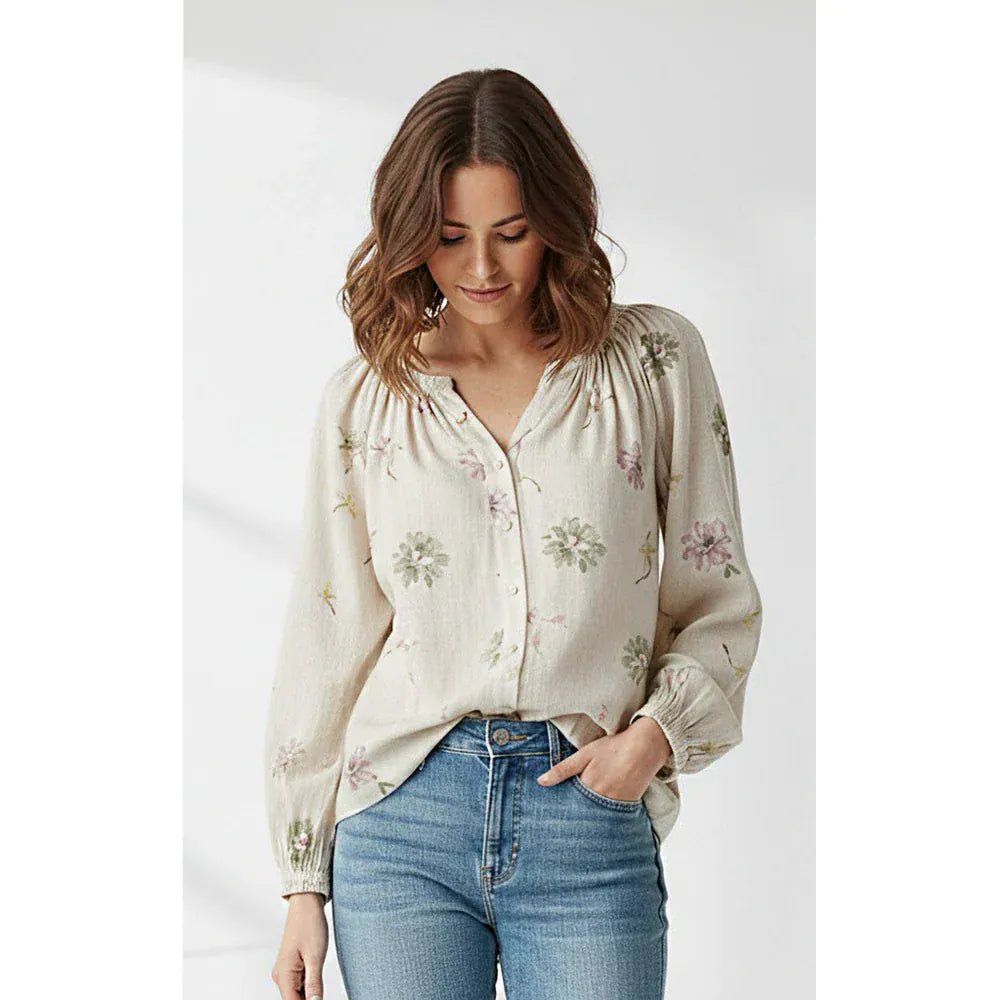 Buy Little Lies - Bloom Long Sleeve Top by Little Lies - at Hamish + Grace