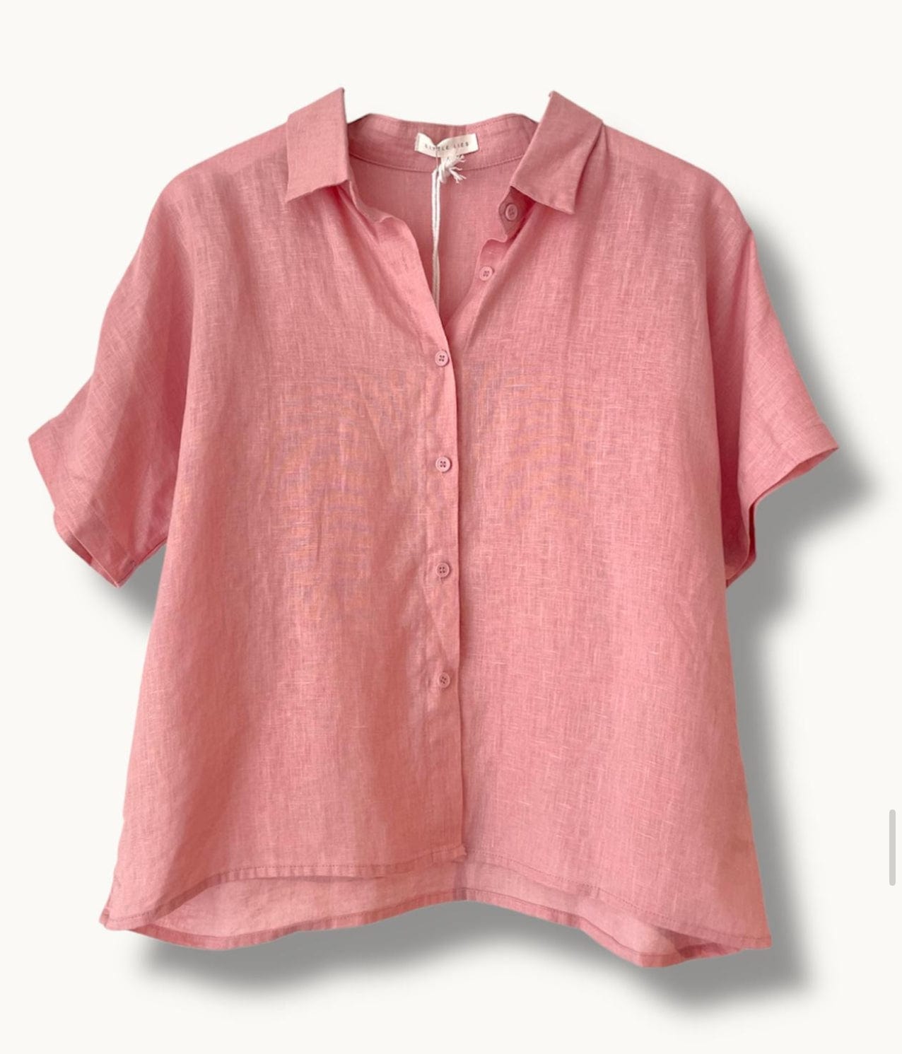 Buy Little Lies - Bronte Linen Shirt - Pink S23102010 by Little Lies - at Hamish + Grace