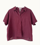 Buy Little Lies - Bronte Linen Shirt - Plum S23102010 by Little Lies - at Hamish + Grace