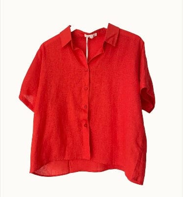 Buy Little Lies - Bronte Linen Shirt - Watermelon - S23102010 by Little Lies - at Hamish + Grace