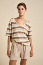Buy Little Lies - Clovelly Tee - Mocha by Little Lies - at Hamish + Grace