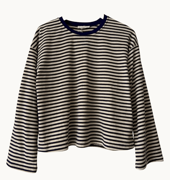Buy Little Lies - Drift Stripe Top - Navy Stripe by Little Lies - at Hamish + Grace
