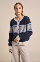 Buy Little Lies - Ellery Cardigan - Navy Stripe by Little Lies - at Hamish + Grace