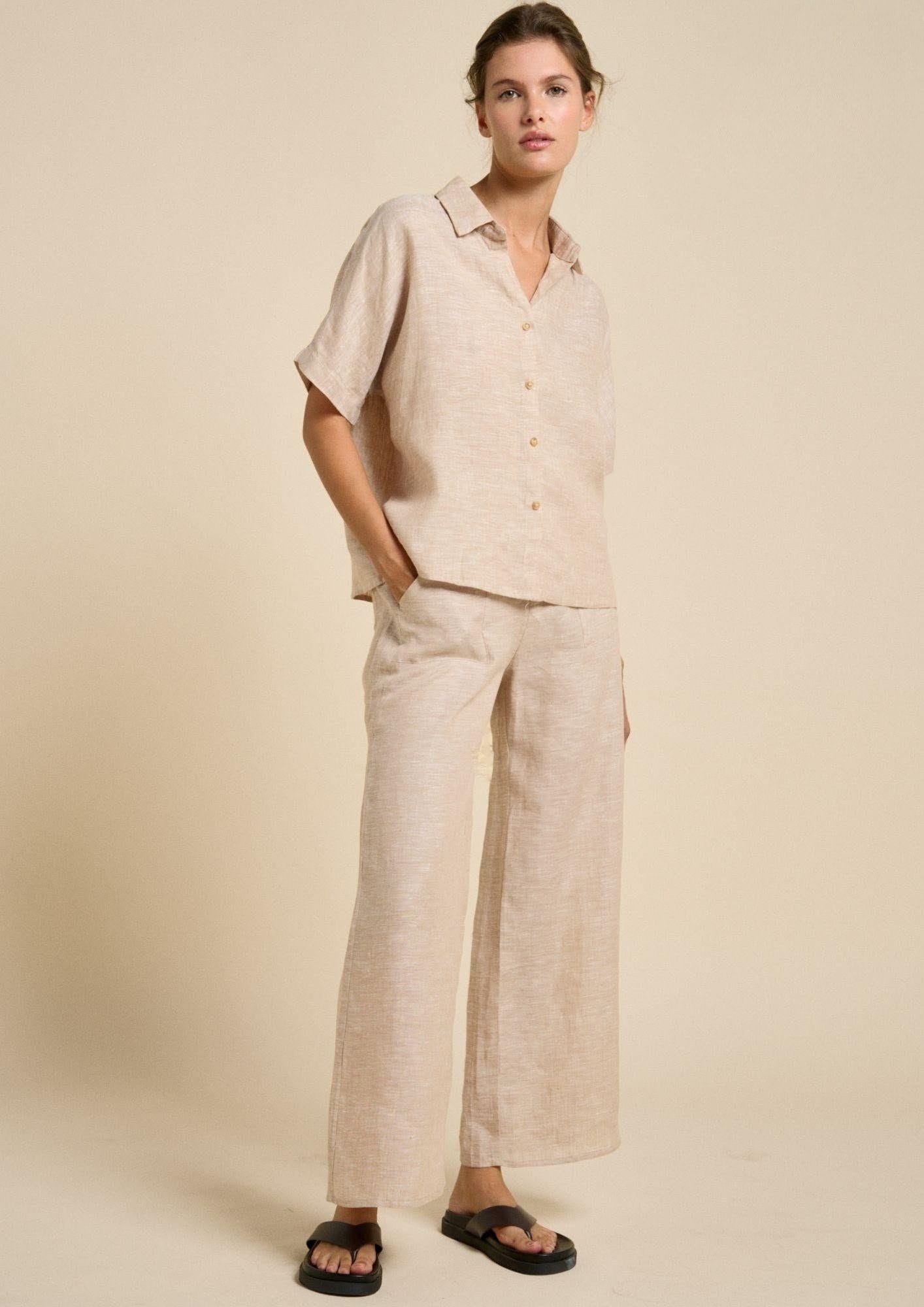 Little Lies Fashion Little Lies - Bondi Shirt – Beige