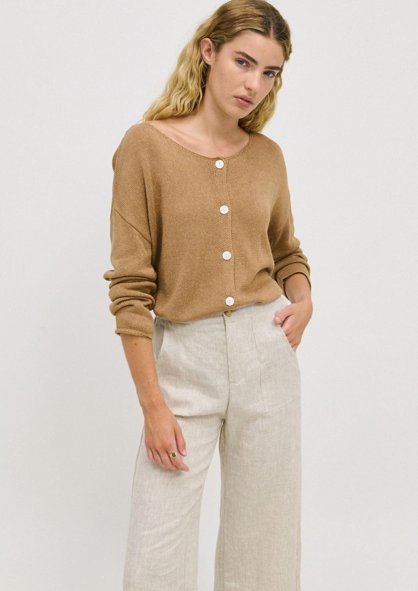 Little Lies Fashion Little Lies - Chloe Cardigan - Taupe K25011401