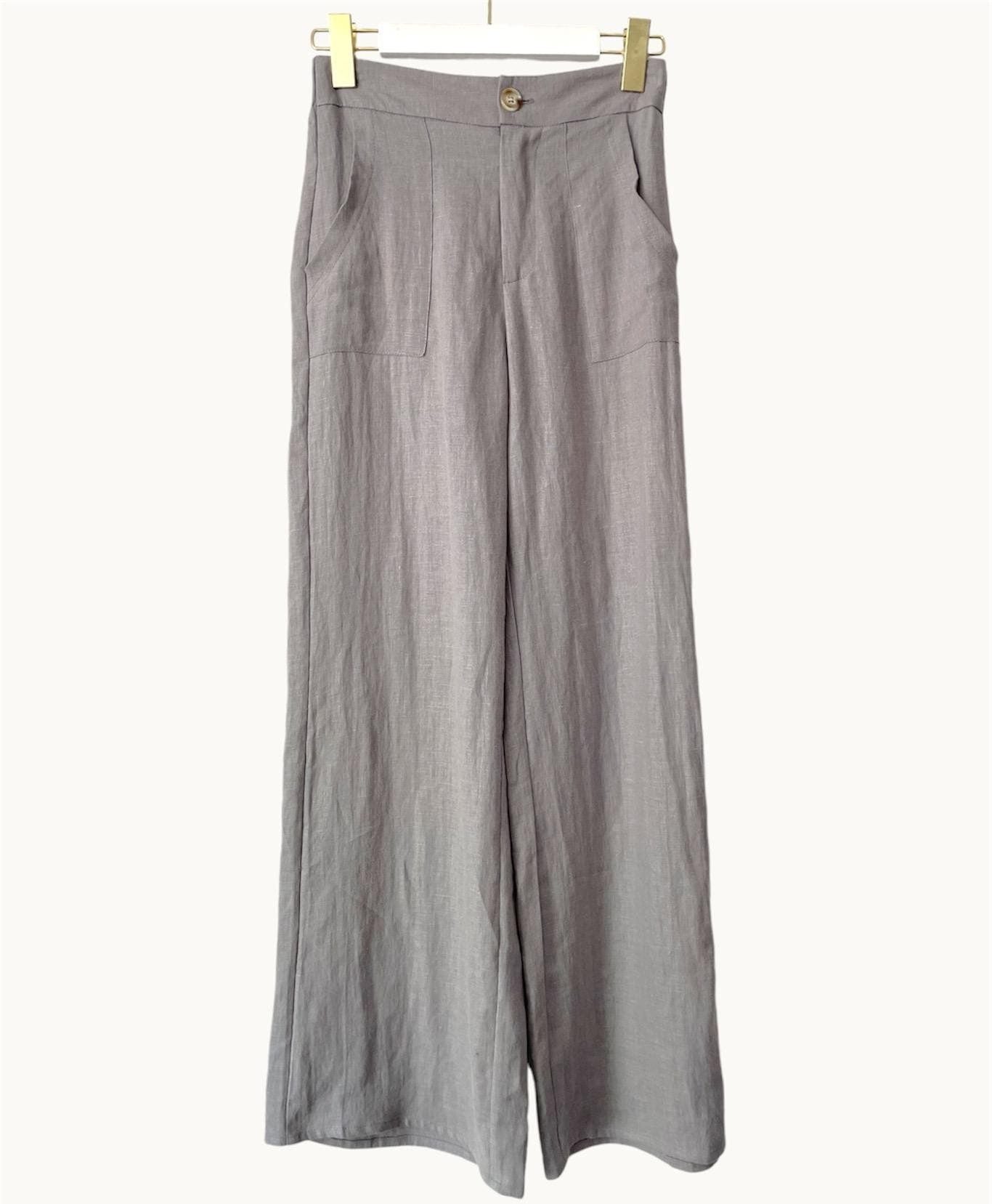 Little Lies Fashion Little Lies - Jude Linen Pants - Grey