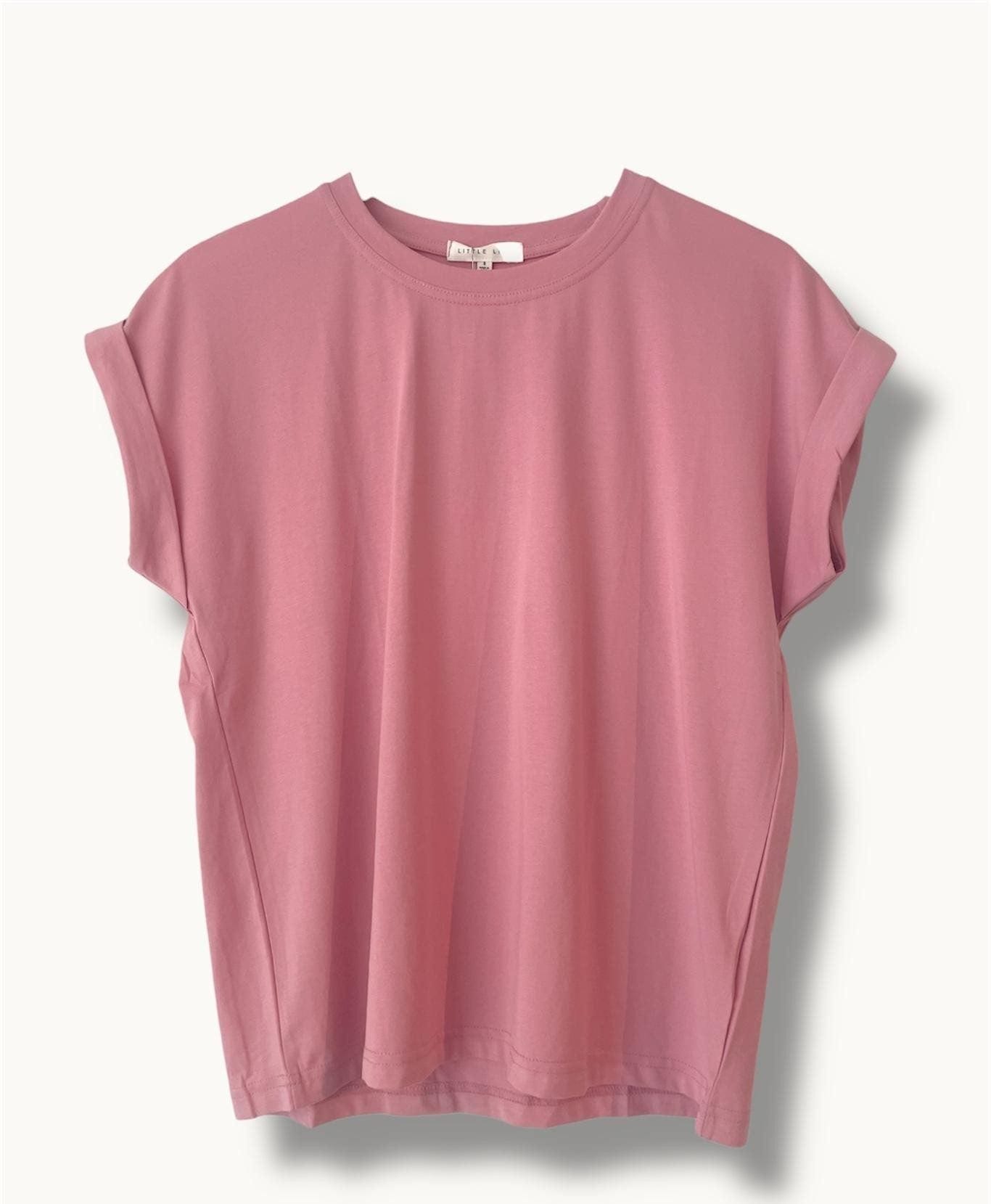Little Lies Fashion Little Lies - Rhodes Tee - Rose Pink
