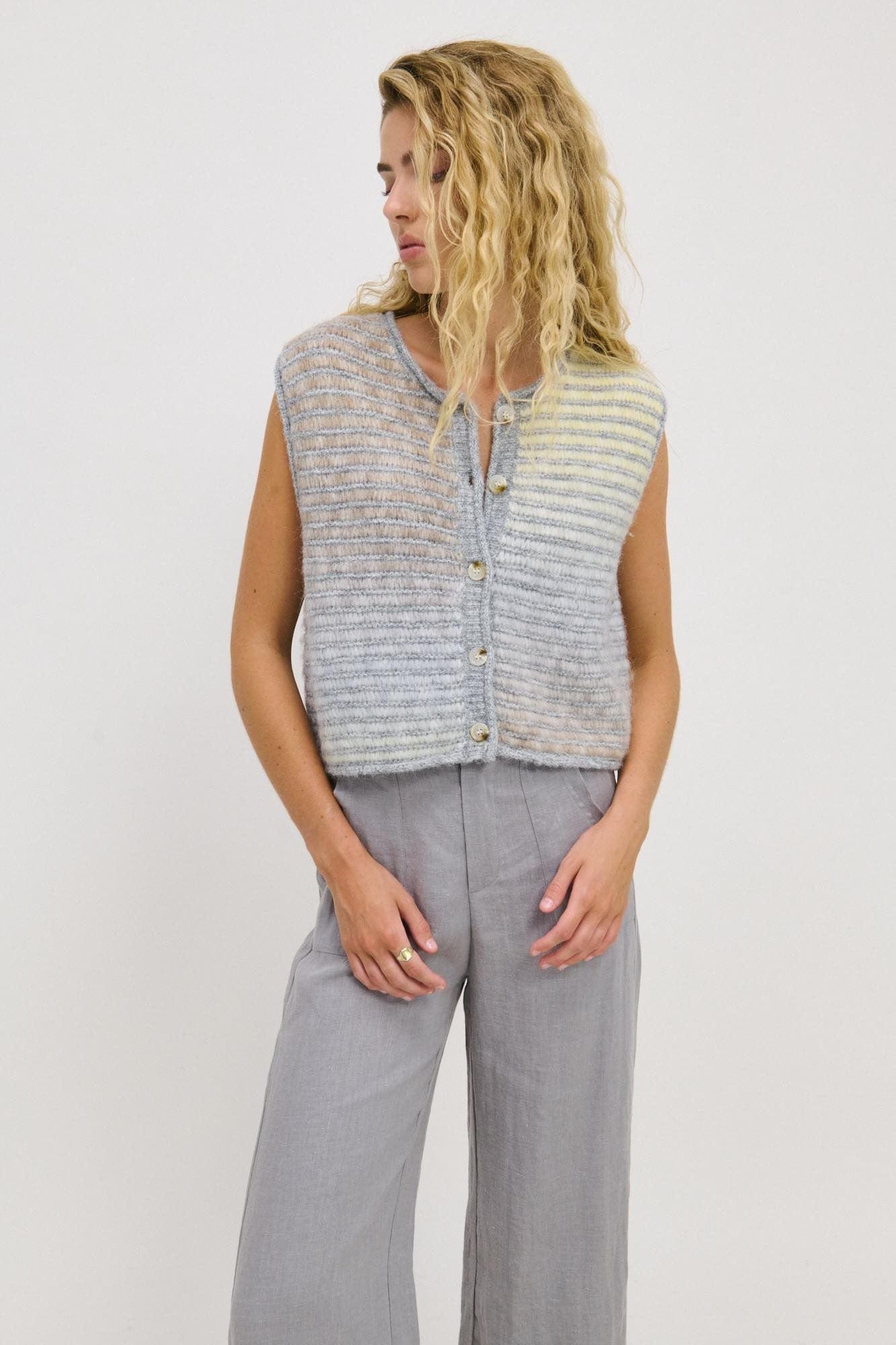 Little Lies Fashion Little Lies - Rio Vest - Grey