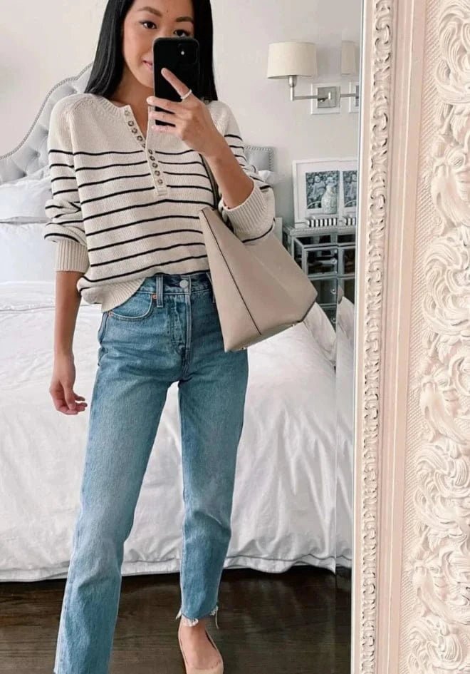 Buy Little Lies - Gia Knit - Navy - by Little Lies - at Hamish + Grace