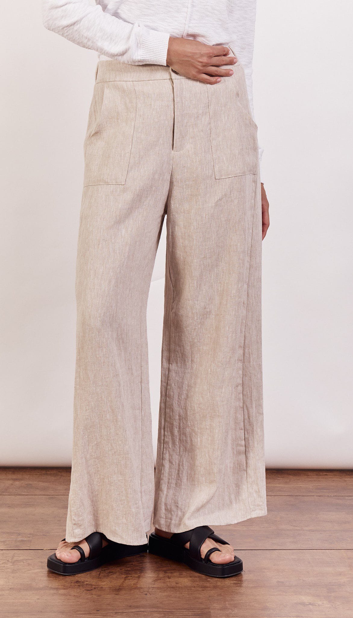Buy Little Lies - Jude Linen Pant - Natural - R22062008 (Copy) by Little Lies - at Hamish + Grace