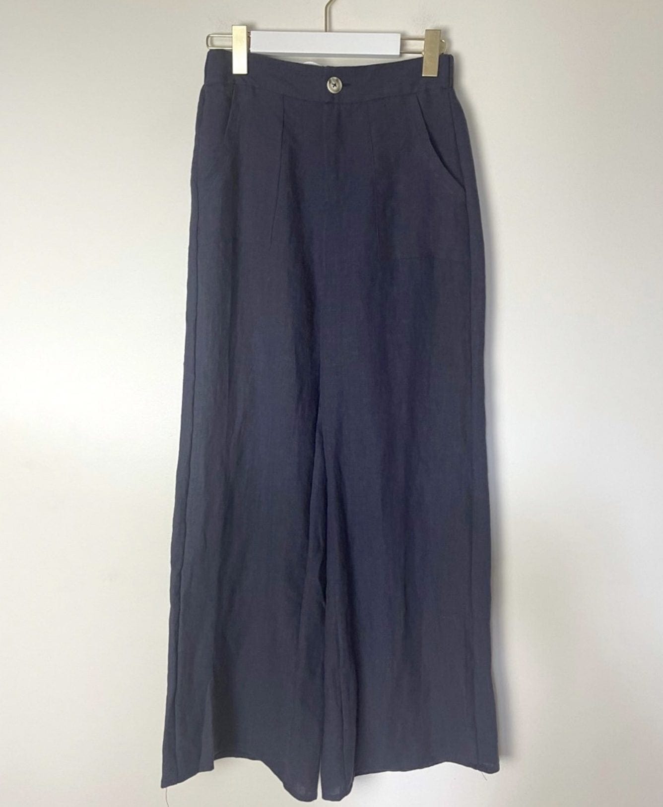 Buy Little Lies - Jude Linen Pant - Navy - R22062008 by Little Lies - at Hamish + Grace