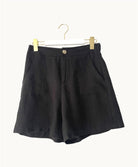 Buy Little Lies - Jude Linen Short - Black by Little Lies - at Hamish + Grace