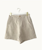 Buy Little Lies - Jude Linen Short - Natural by Little Lies - at Hamish + Grace