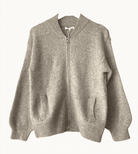 Buy Little Lies - Knitted Bomber - Natural by Little Lies - at Hamish + Grace
