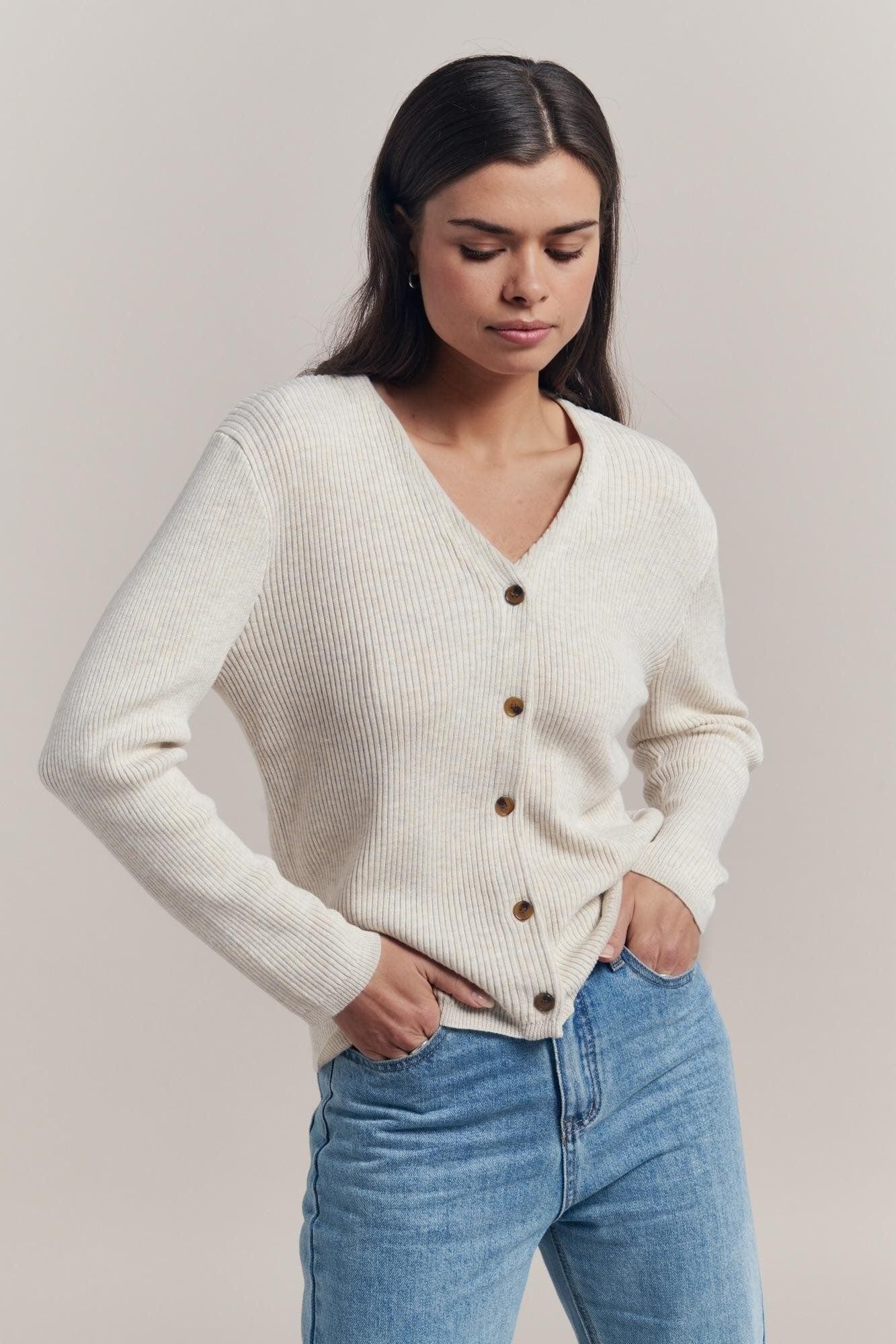 Buy Little Lies - Lauren Cardigan - Natural - K19121111 by Little Lies - at Hamish + Grace