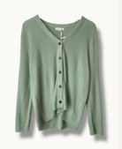 Buy Little Lies - Lauren Cardigan - Sage by Little Lies - at Hamish + Grace