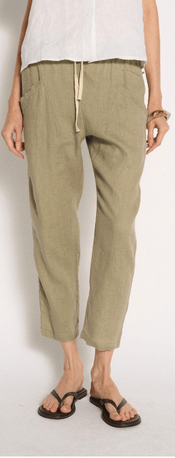 Buy Little Lies Luxe Pant - Sage | Women’s Relaxed Tailored Pant Australia by Little Lies - at Hamish + Grace