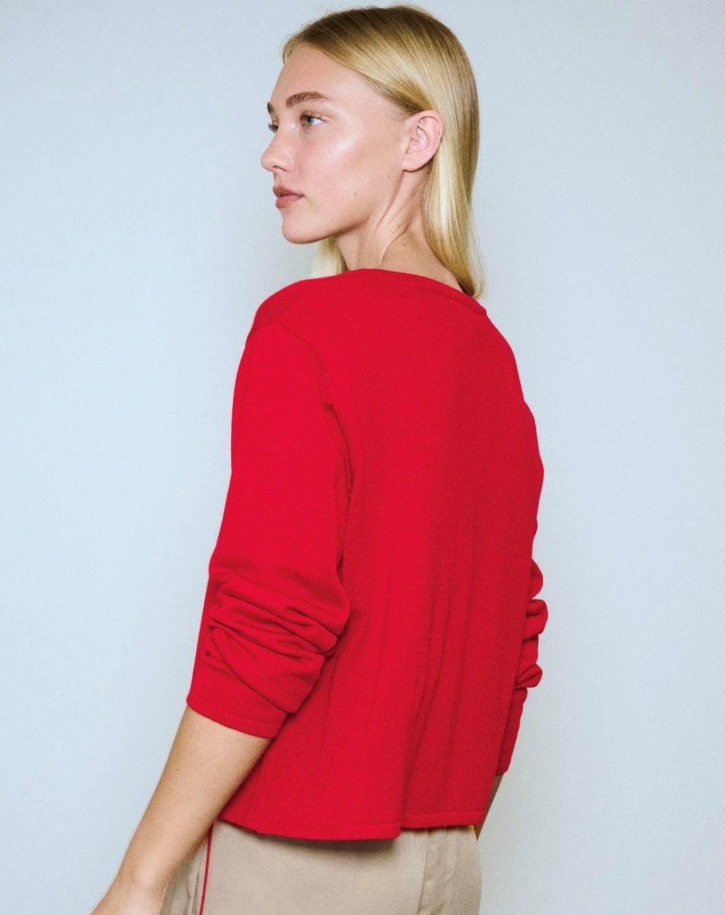 Buy Little Lies - Lydia Cardigan - Red by Little Lies - at Hamish + Grace