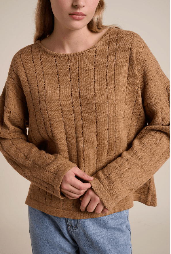 Buy Little Lies - Mia Jumper - Toffee by Little Lies - at Hamish + Grace