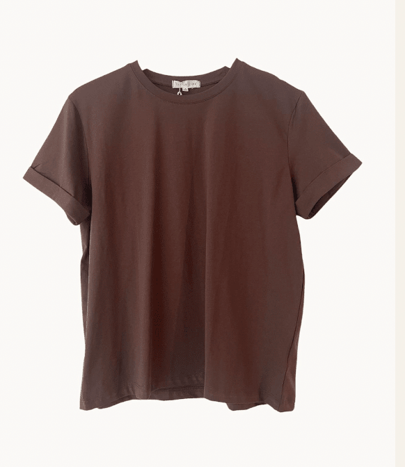 Buy Little Lies - Milos Tee - Chocolate by Little Lies - at Hamish + Grace