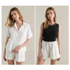 Buy Little Lies - Polka Dot Shirt - White by Little Lies - at Hamish + Grace