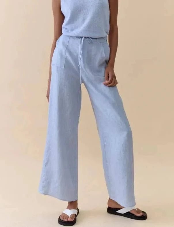 Buy Little Lies Remy Pants – Chambray by Little Lies - at Hamish + Grace
