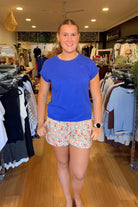 Buy Little Lies - Rhodes Tee - Cobalt Blue by Little Lies - at Hamish + Grace