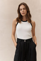 Buy Little Lies - Ria Tank Top - Black - S24011303 by Little Lies - at Hamish + Grace