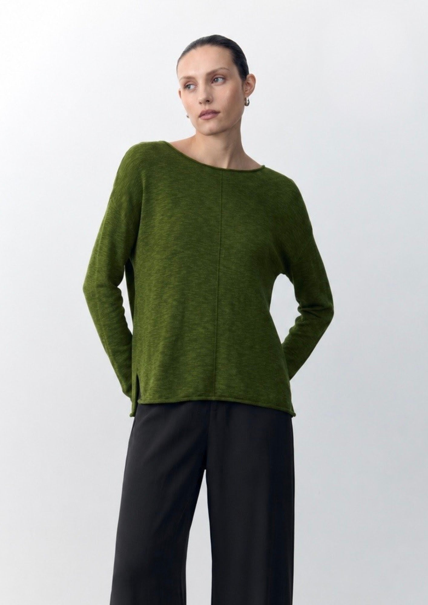 Buy Little Lies - Sacha Top - Moss Green by Little Lies - at Hamish + Grace