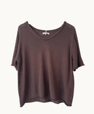 Buy Little Lies - Scoop Spring Tee – Chocolate by Little Lies - at Hamish + Grace