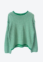 Buy Little Lies - Seaside Sweater - Green Stripe - K25061301 by Little Lies - at Hamish + Grace