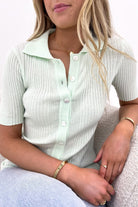 Buy Little lies - Shelly Knitted Top Mint - S21081501 by Little Lies - at Hamish + Grace