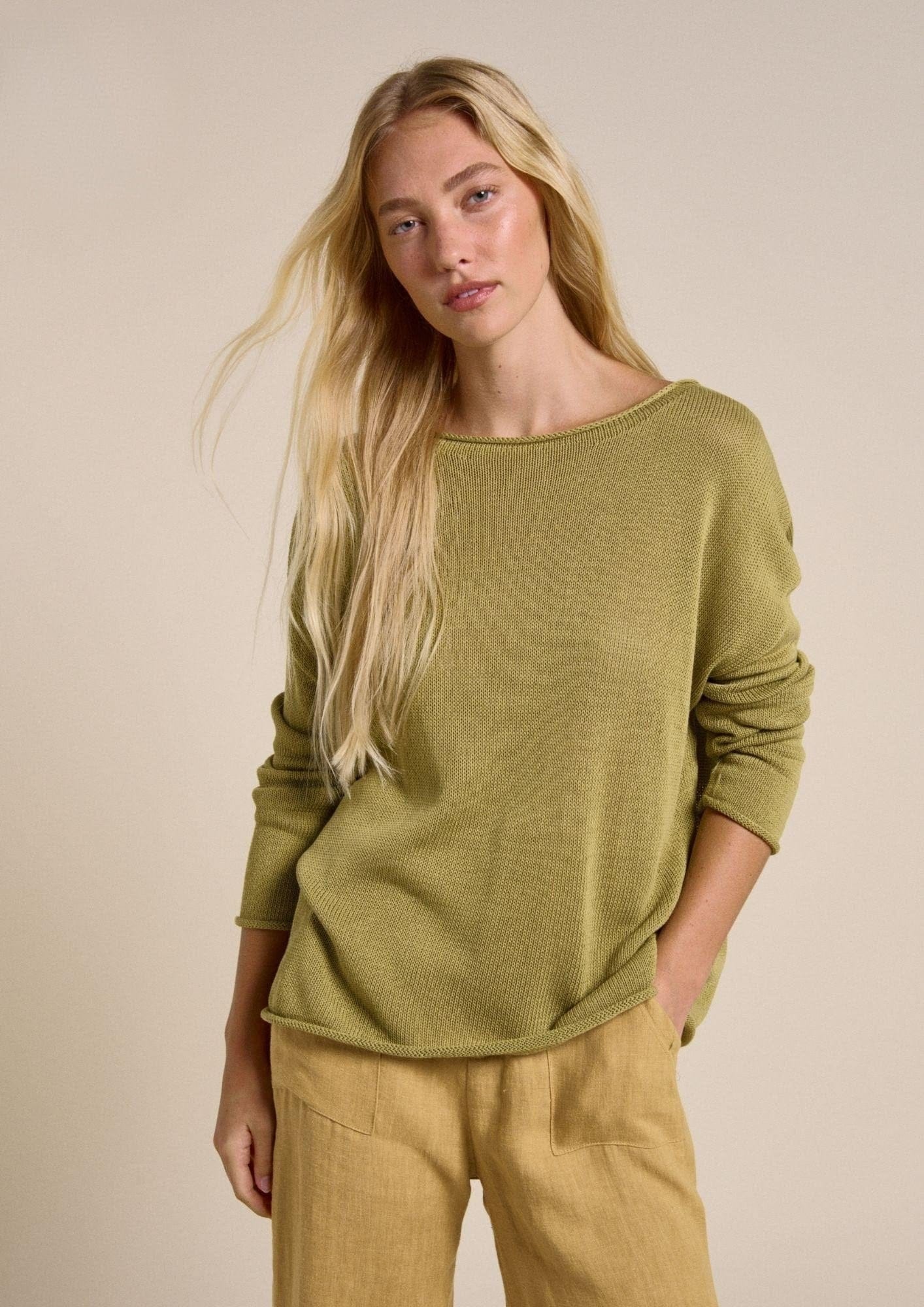 Buy Little Lies - Spring Knit – Olive by Little Lies - at Hamish + Grace