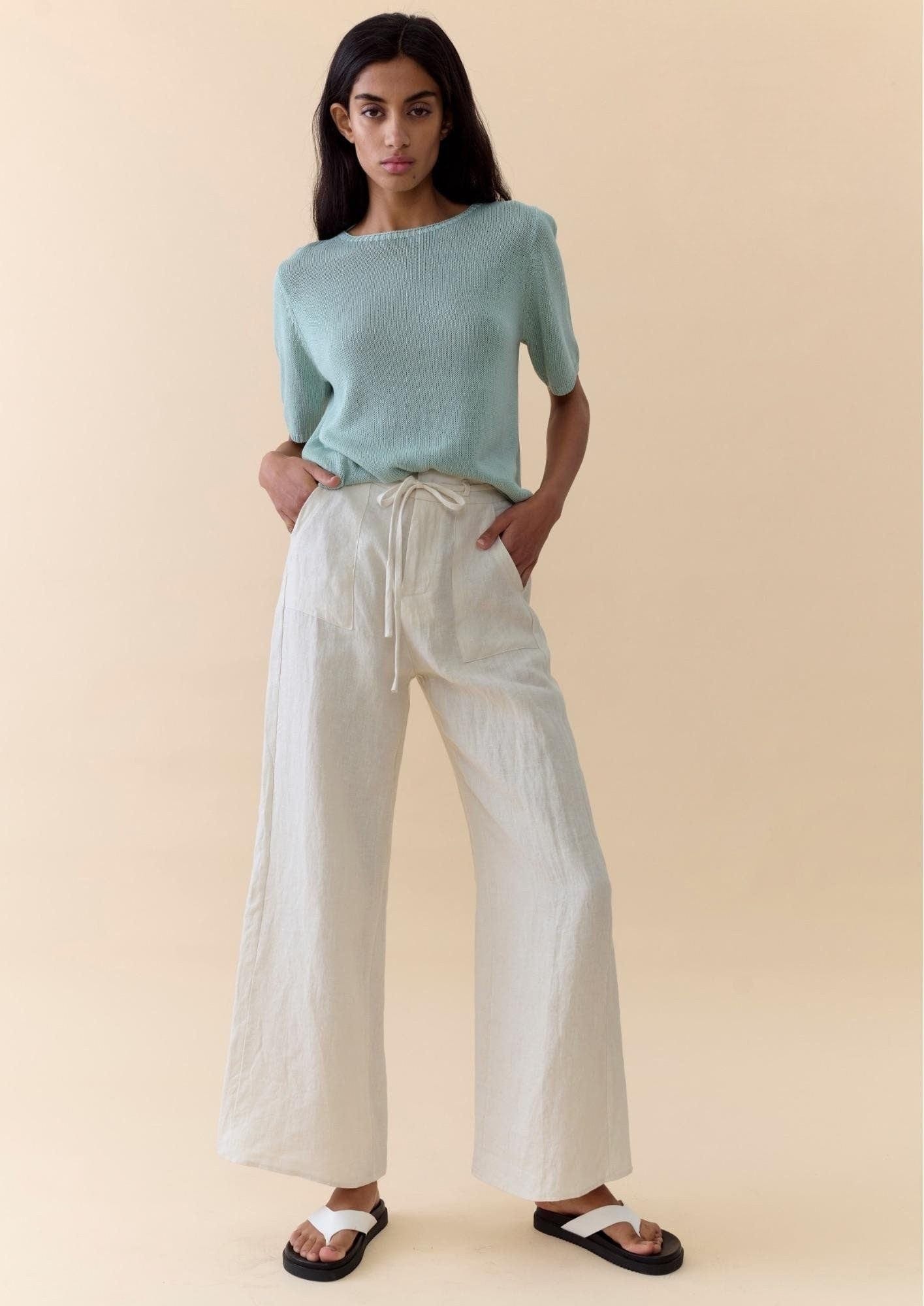 Buy Little Lies - Summer Tee – Duck Egg by Little Lies - at Hamish + Grace