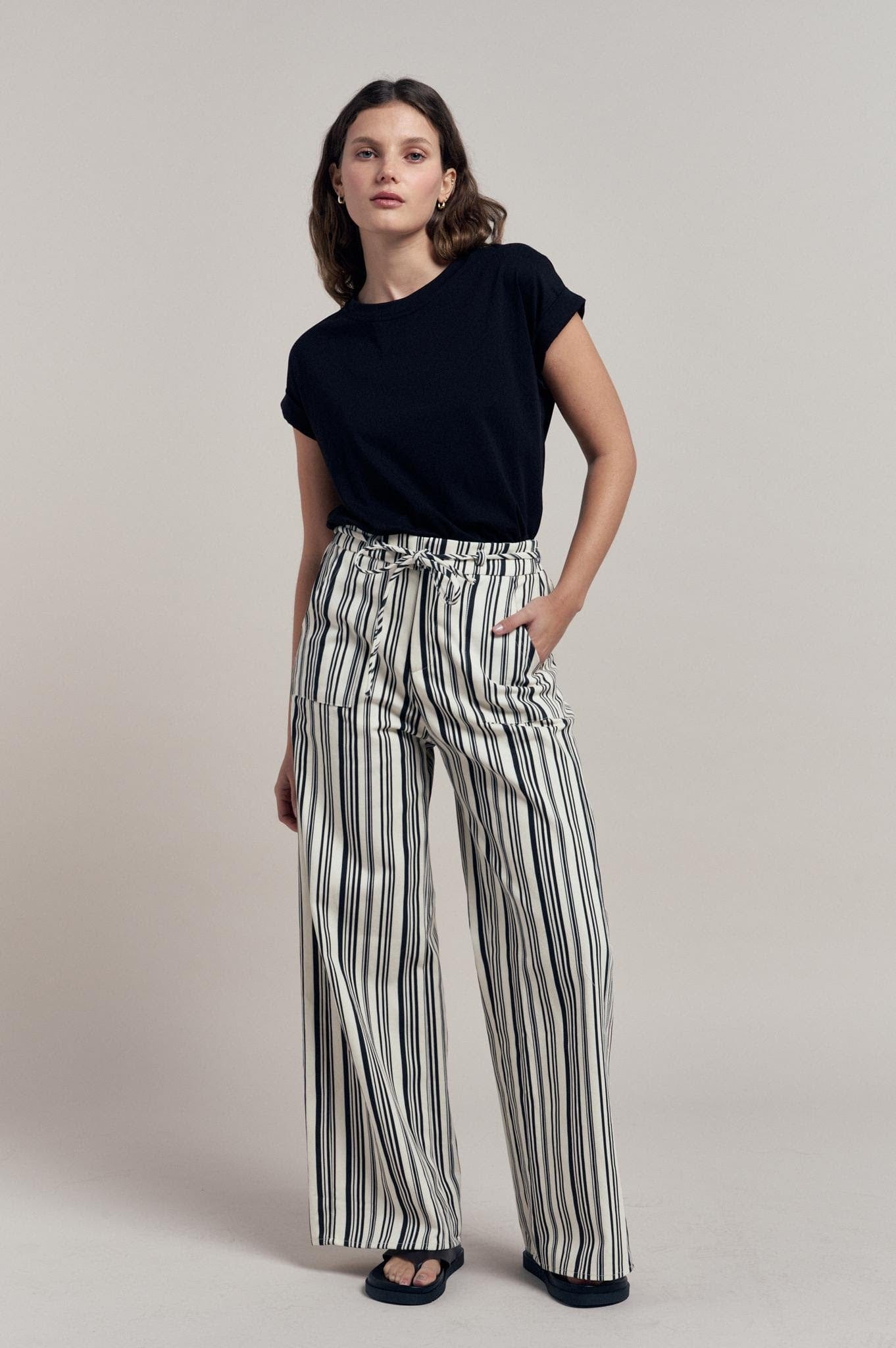 Buy Little Lies - Suzi Pant - Black and White by Little Lies - at Hamish + Grace