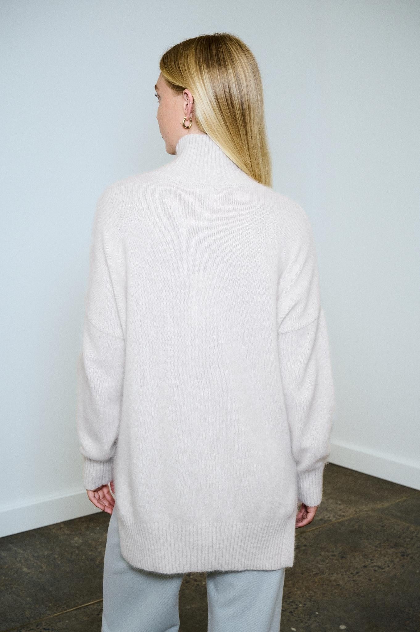 Buy Little Lies - Turtle Neck Jumper –Cloud by Little Lies - at Hamish + Grace