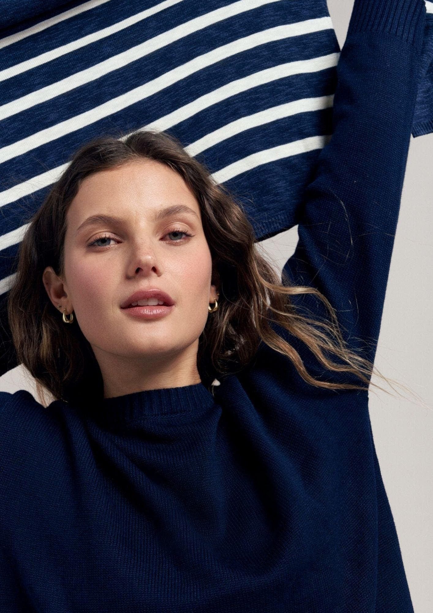 Buy Little Lies - Victoria Top - Navy by Little Lies - at Hamish + Grace