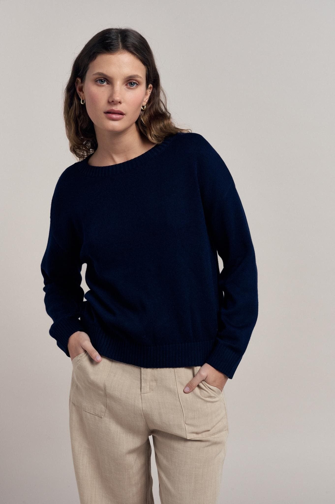 Buy Little Lies - Victoria Top - Navy by Little Lies - at Hamish + Grace