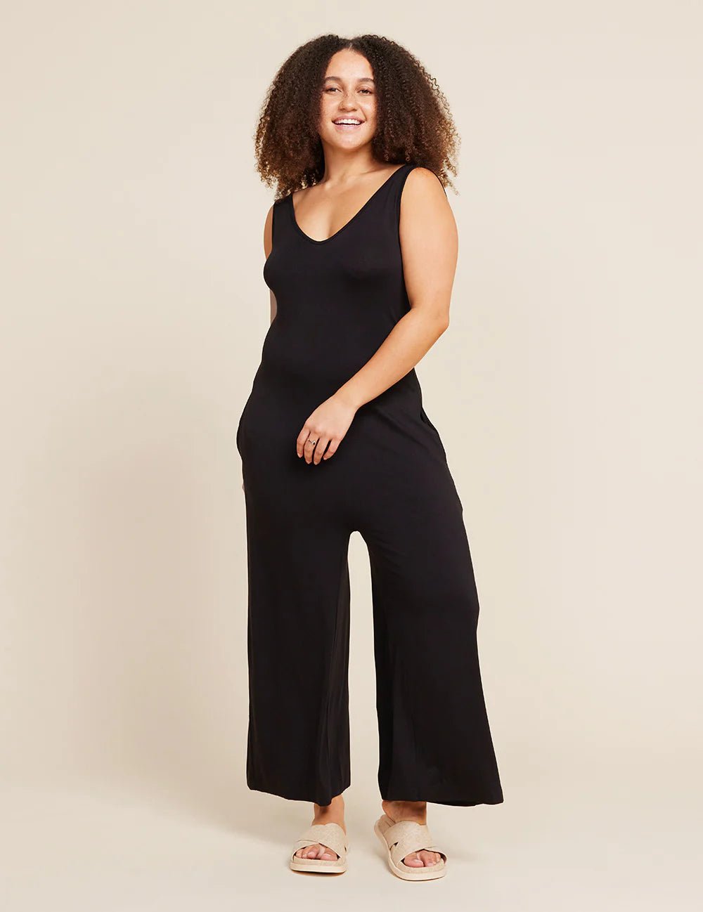 Buy Long Bamboo Jumpsuit - Black by Boody - at Hamish & Grace