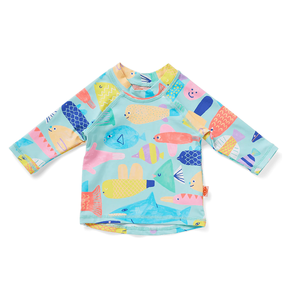 Buy Long Sleeve Rash Vest Rainbow Reef by Halcyon Nights - at Hamish & Grace