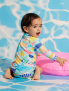 Buy Long Sleeve Rash Vest Rainbow Reef by Halcyon Nights - at Hamish & Grace