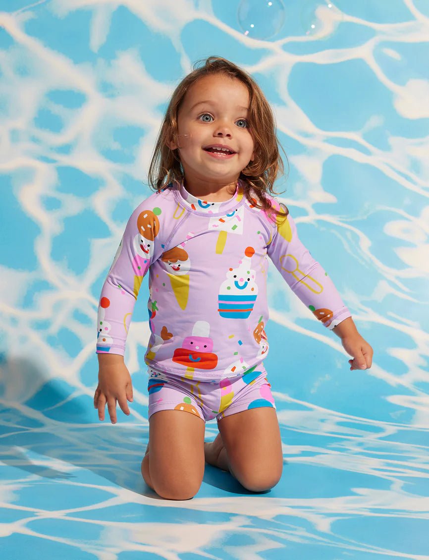 Buy Long Sleeve Rash Vest Sundae Fun Day by Halcyon Nights - at Hamish & Grace