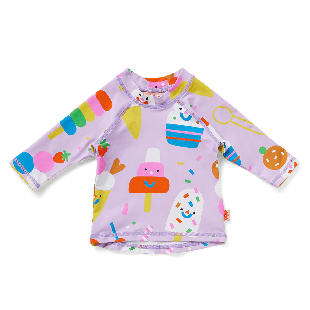 Buy Long Sleeve Rash Vest Sundae Fun Day by Halcyon Nights - at Hamish & Grace