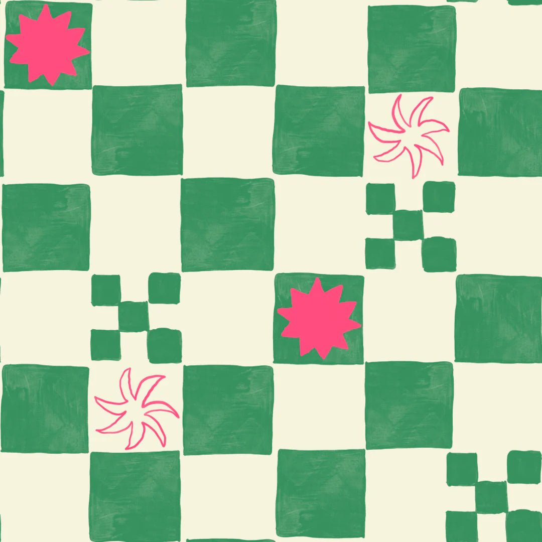 Buy Louvelle - RIVA Hair Towel Wrap in Green Check by Louvelle - at Hamish + Grace