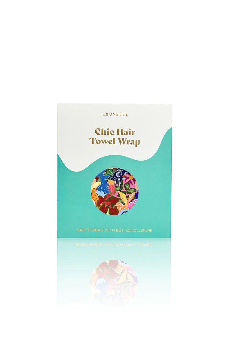 Buy Louvelle - RIVA Hair Towel Wrap in Jungle Animal by Louvelle - at Hamish + Grace