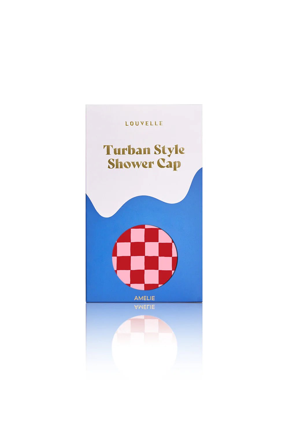 Buy Louvelle Wear - Amelie Shower Cap - Pink Red Check by Louvelle - at Hamish + Grace
